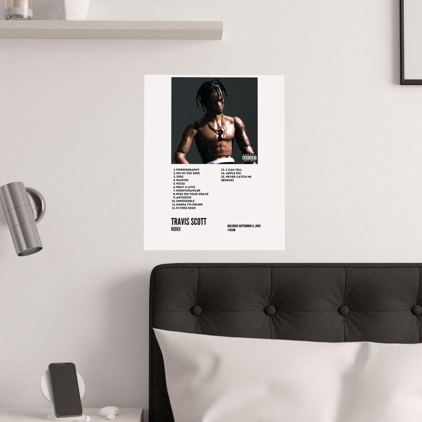 Travis Scott Satin Poster - Rodeo Album