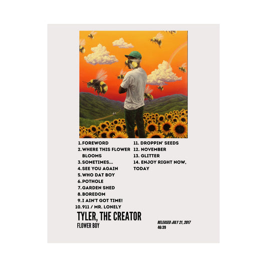 Tyler, The Creator Satin Poster - Flower Boy Album