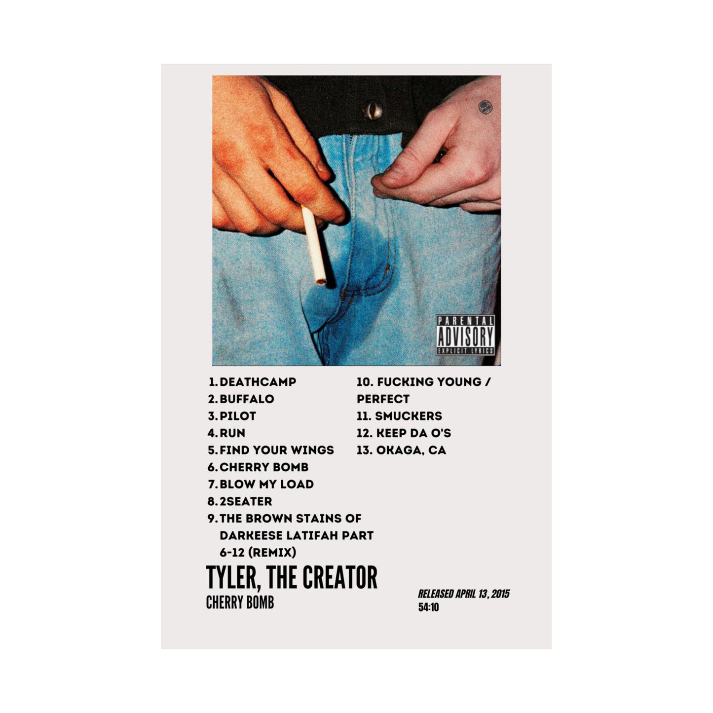 Tyler, The Creator Satin Poster - Cherry Bomb Album