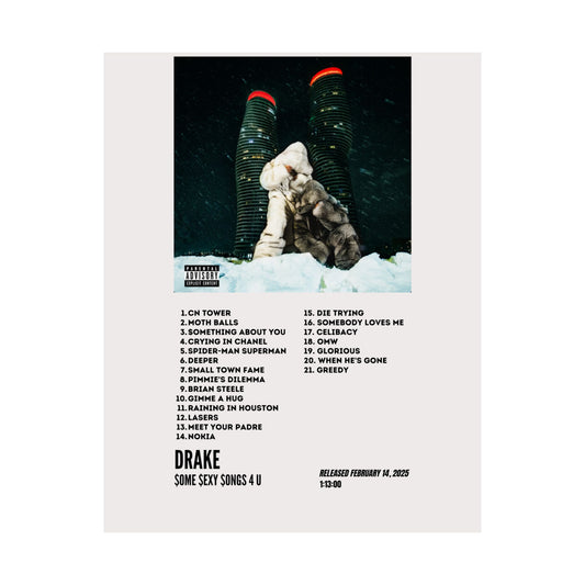 Drake Satin Poster - Some Sexy Songs 4 U Album