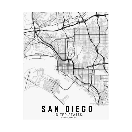 San Diego - United States Satin Poster