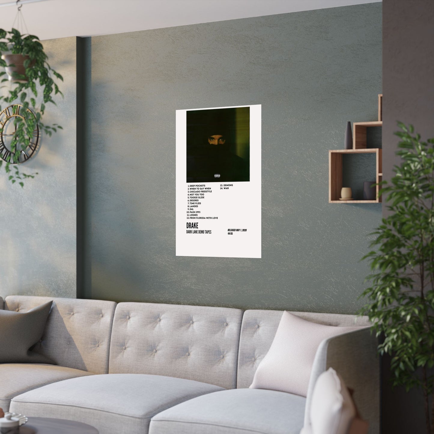 Drake Satin Poster - Dark Lane Demo Tapes Album