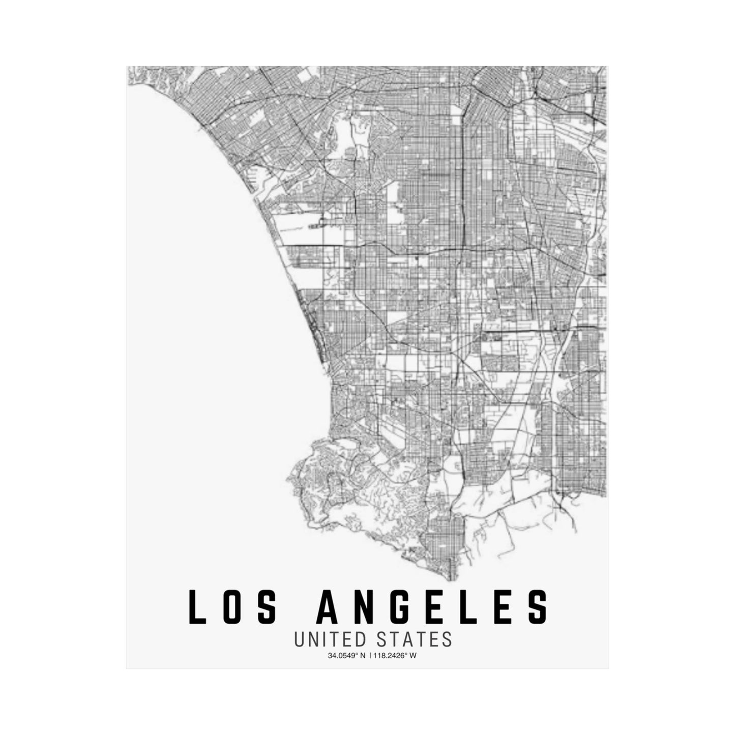 Los Angeles - United States Satin Poster
