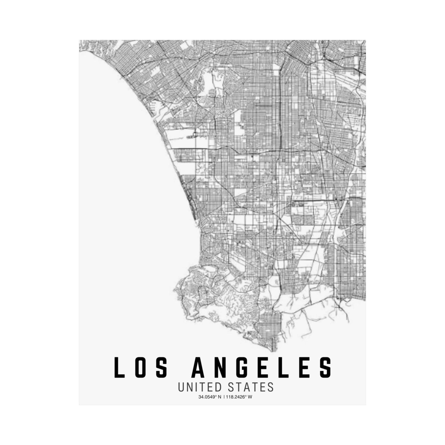 Los Angeles - United States Satin Poster