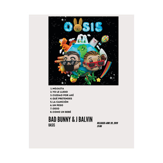 Satin Poster - Oasis Album