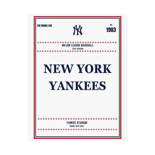New York Yankees Satin Poster