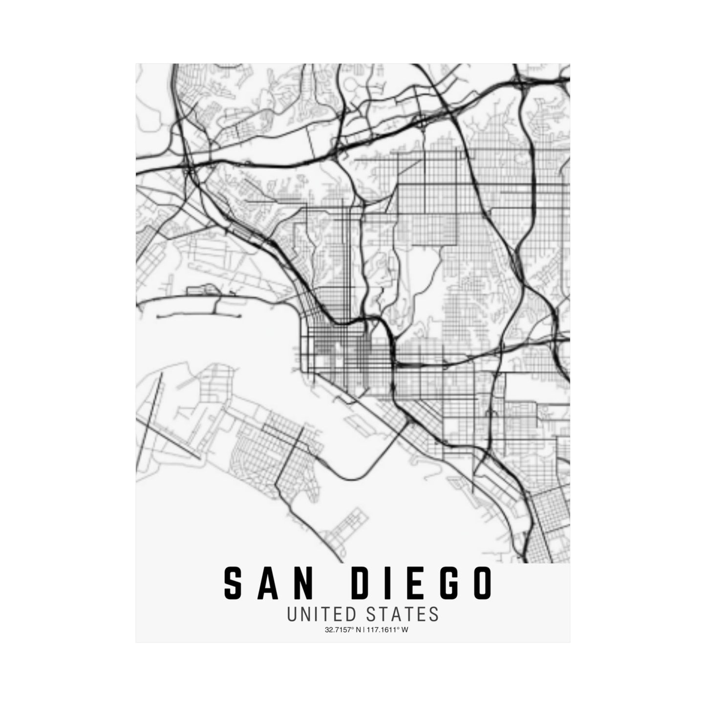 San Diego - United States Satin Poster