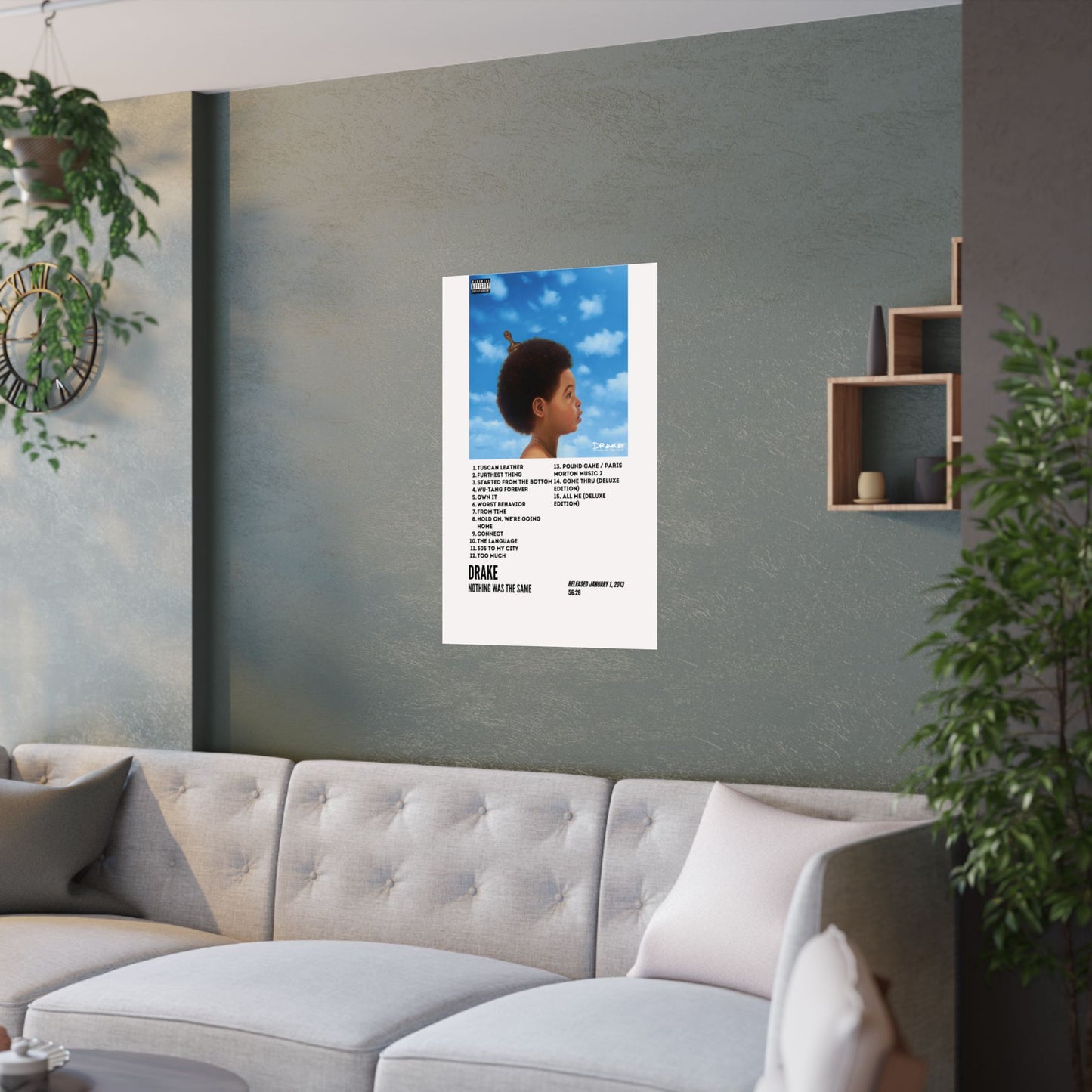 Drake Satin Poster - Nothing Was the Same Album